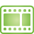basic, green, video icon
