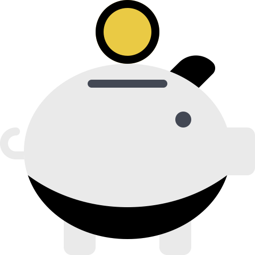 Piggy svg vector icon