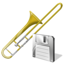 trombone,save,instrument icon