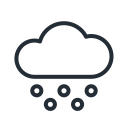 cloud, snow, snowy, weather svg vector icon