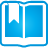 basic, blue, book, bookmark, open icon