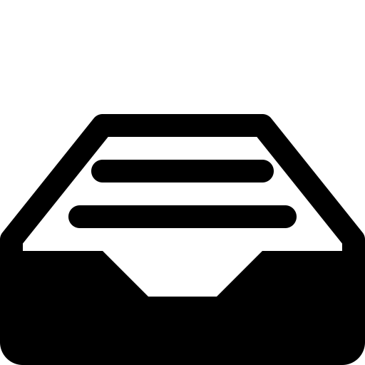 Drawer svg vector icon