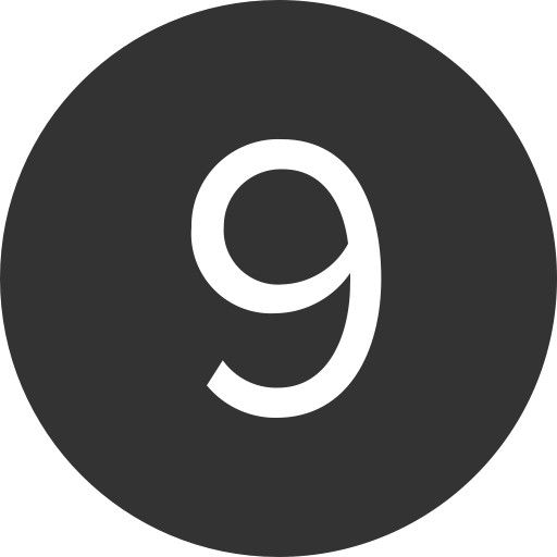 Number svg vector icon