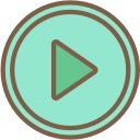 audio, media, media player, music, play, video player svg vector icon