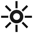 brightness, mesure icon