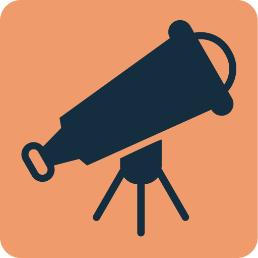 Astronomical Telescope svg vector icon