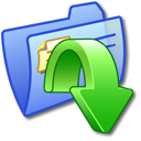 folder,blue,downloads icon