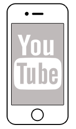 youtube,grey icon