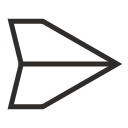 agenda, communication, fly, message, plane, send, summons svg vector icon