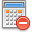 calculator,delete,calculation,calc,del,remove icon