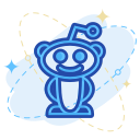 media, reddit, social svg vector icon