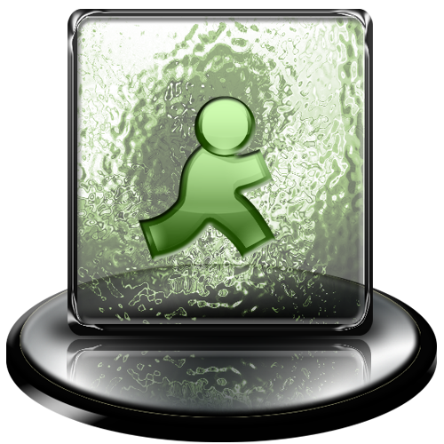 classic,green,aim,messenger icon