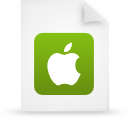 document, file, green, paper icon