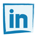 linkedin, media, social svg vector icon