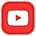 media, social, youtube svg vector icon