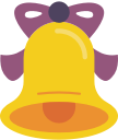 bell, christmas, xmas svg vector icon
