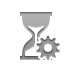 hourglass,gear icon