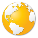earth, globe, internet, world, yellow icon