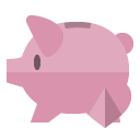 piggy,bank,heart icon