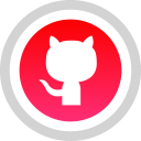 github, logo, media, social svg vector icon