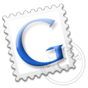 gmail, google, grey, stamp icon