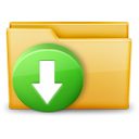 download,folder,descending,fall,decrease,down,descend icon