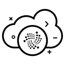 coin, crypto, cryptocurrency, currency, iota, money svg vector icon