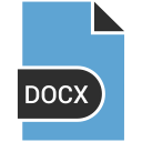 docx, extension, file, name svg vector icon