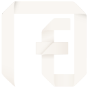 channel, f, facebook, fan, fan page, follow, like, origami, page, social, social media svg vector icon