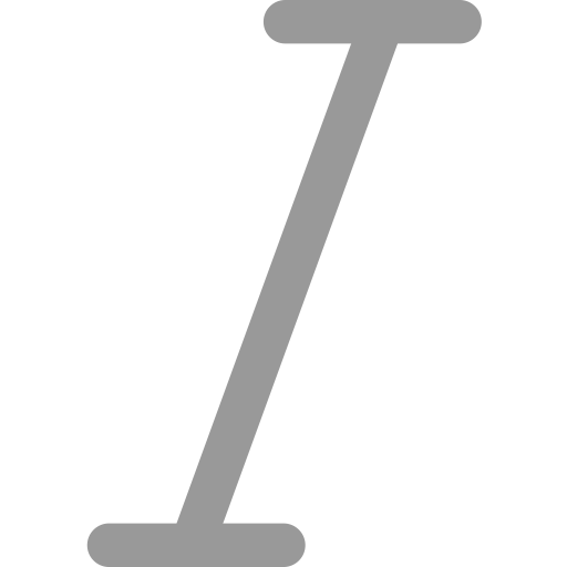 Italic svg vector icon