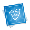 blueprint, social, vimeo icon