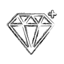 diamond, gem, jewelry, productivity, shape, social, treasure svg vector icon