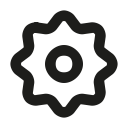 circle, mechanism, outline, settings svg vector icon