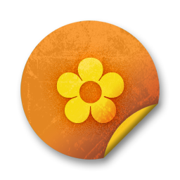 orange,grunge,sticker,badge icon