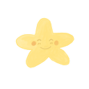 ak, happy, starry icon