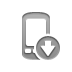 mobile,down icon