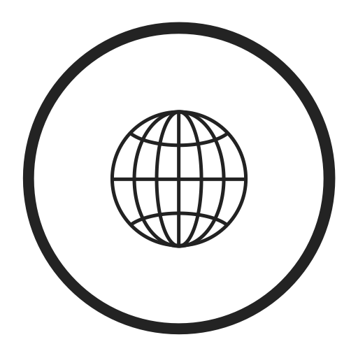 Globe 3d svg vector icon