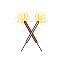 diwali, festival, fireworks, fuljhari, lights svg vector icon