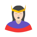 hero, supe hero, super girl, woman svg vector icon