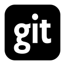 git, square svg vector icon