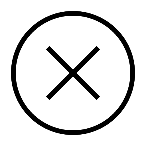 Hollow Closing svg vector icon