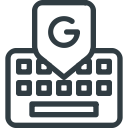 brand, brands, google, keyboard, logo, logos svg vector icon
