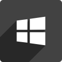media, shadow, social, square, store, window svg vector icon