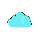 cloud, cloudy, meteorology, rainy, sign, weather svg vector icon
