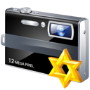 camera, star icon