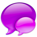 balloon, chat, pink, references, talk icon
