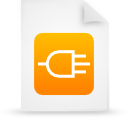 document, file, orange, paper icon