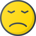 emoji, emote, emot, emot, huffish svg vector icon