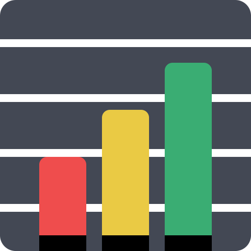 Bar Chart Rise svg vector icon