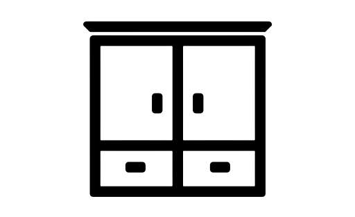 European Wardrobe Installation svg vector icon